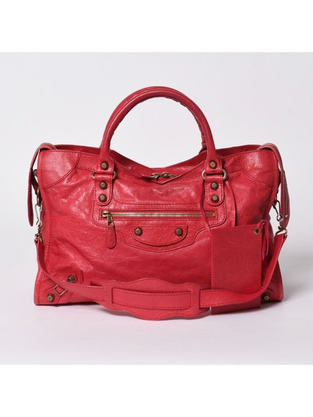 Balenciaga 2-Way Shoulder Bag Giant City Pink Gold
